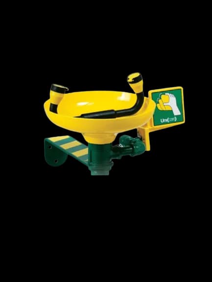 GI UNICARE WALL MOUNTED EMERGENCY EYE / FACE WASH – PUSH PLATE OPERATED