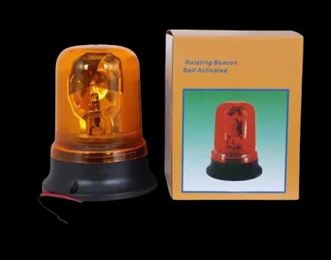 ABM PART NO AZHF-8007
ROTATING BEACON WARNING LIGHT , 24 VOLT WIRE TYPE