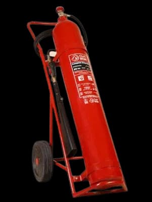 WHEELED FIRE EXTINGUISHER CO2